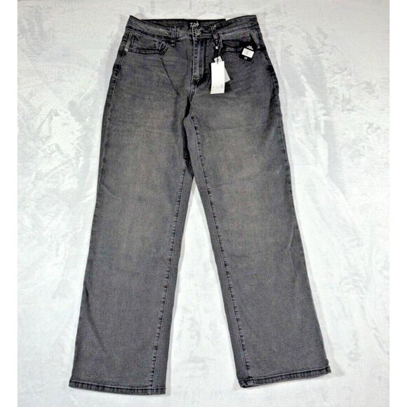 Zoe + Phoebe Black Jeans Casual High Rise Vintage Fit Wide Leg Denim NWT Size 11 - Picture 1 of 9